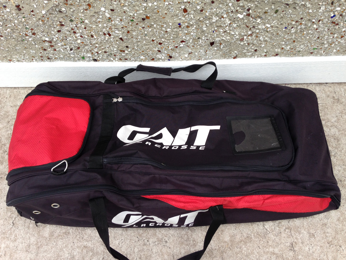 Hockey Bag Lacrosse Bag Gaite Black Red Adult Junior Full Size Team Excellent
