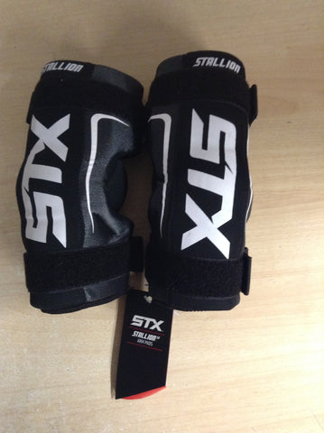Lacrosse Elbow Arm Pads Men's Size Medium STX Stallion New With Tags Black White