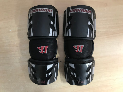 Lacrosse Elbow Pads Child Size 8-10 Warrior Gremlins Black Grey Excellent As New