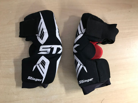 Lacrosse Elbow Pads Child Size Junior Large STX Soft Black Red
