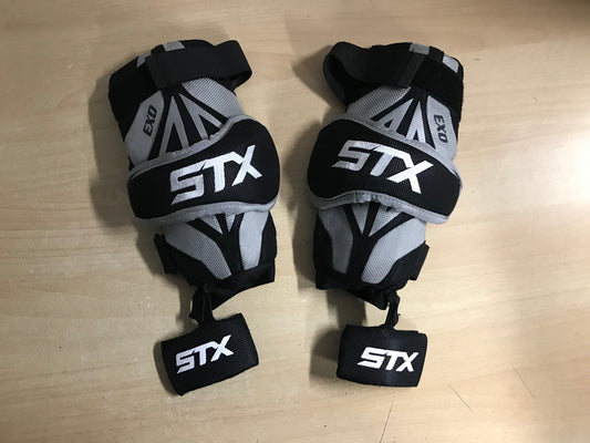 Lacrosse Elbow Pads Child Youth Size 12-14 STX Black Grey