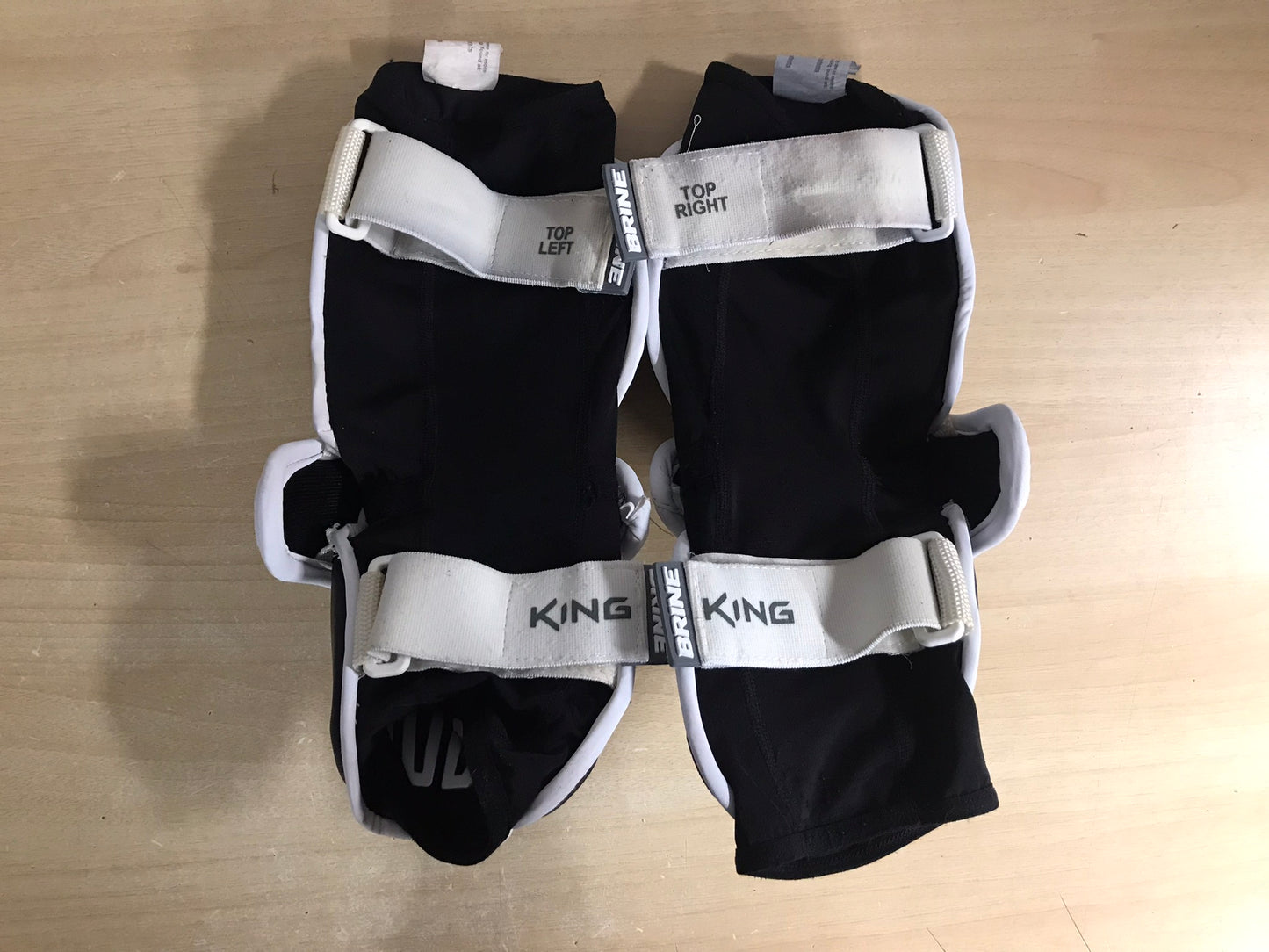 Lacrosse Elbow Pads Men's Size Small Brine King Black White
