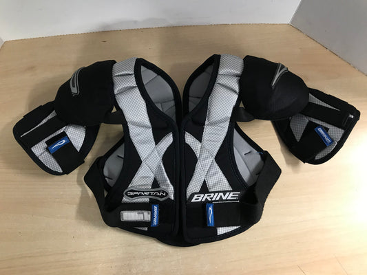 Lacrosse Shoulder Chest Pad Child Size Junior 8-10 Brine Black Grey New Demo Model