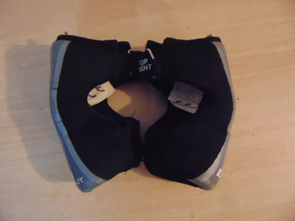 Lacrosse Elbow Pads Child Size 6-8 Warrior Burn Peanut Black Grey Excellent