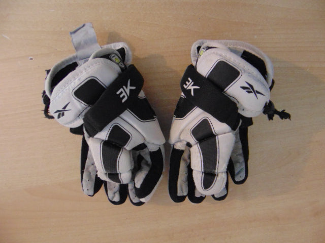 Lacrosse Gloves Child Size 10 inch Reebok 3K White Black