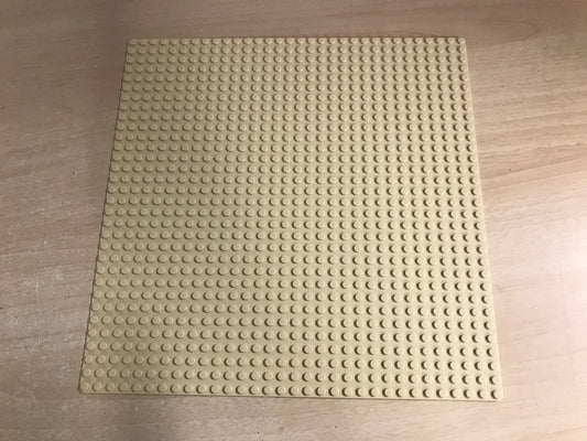 Lego Baseplate Vintage Tan Sand 10 x 10 inch Mint Condition