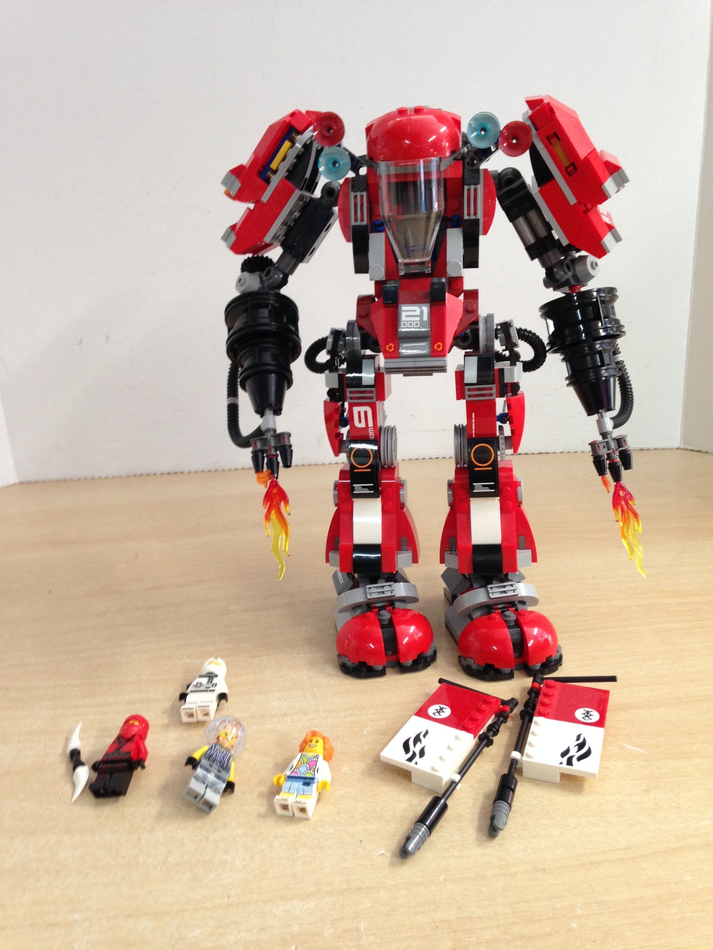 Lego Large 14 inch Ninjago Robot Fire Mech