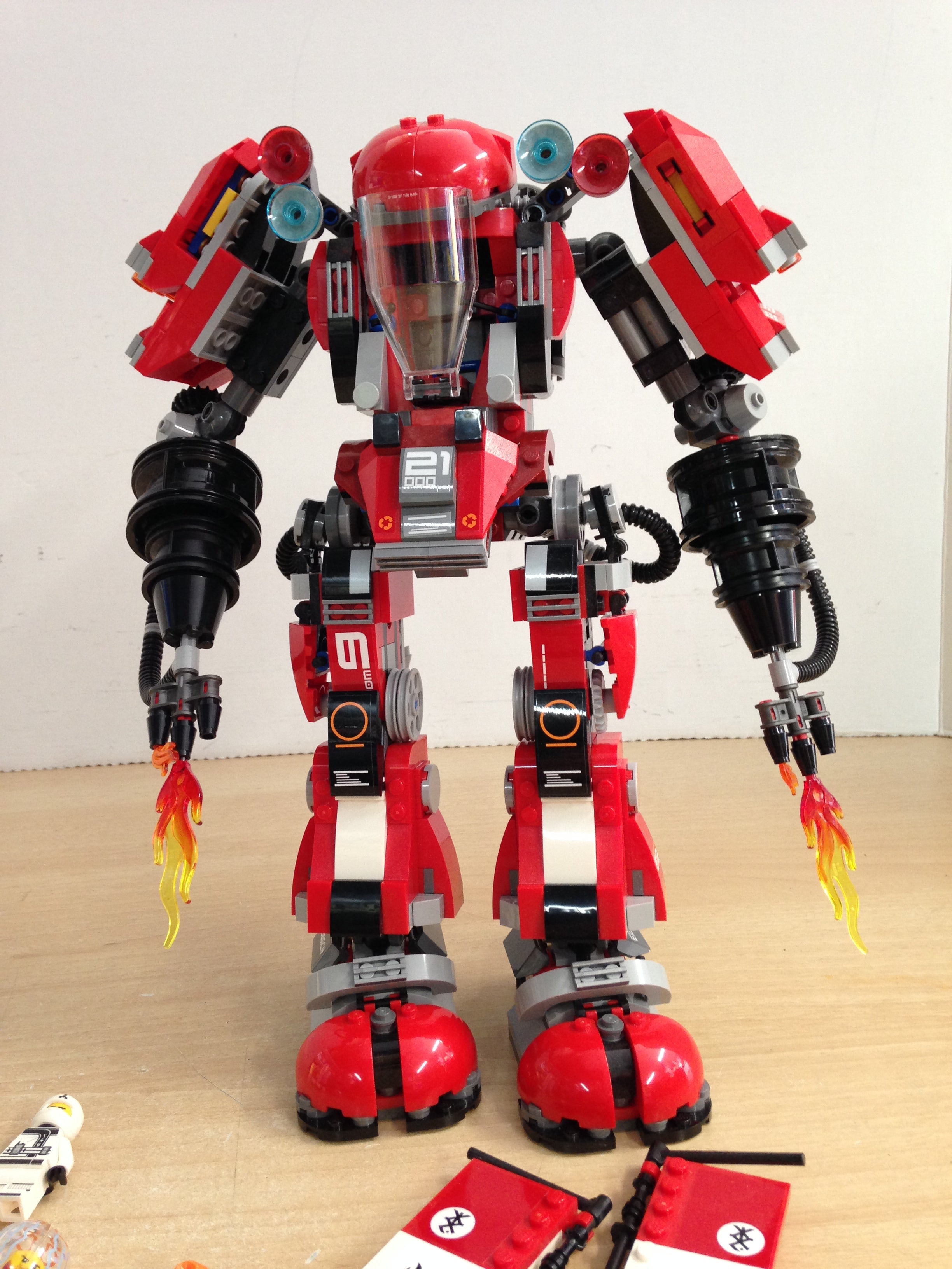Lego Large 14 inch Ninjago Robot Fire Mech KidsStuffCanada