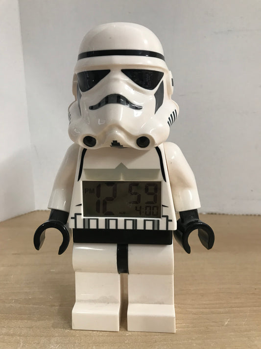 Lego Star Wars Storm Trooper Digital Clock 12 inch RARE