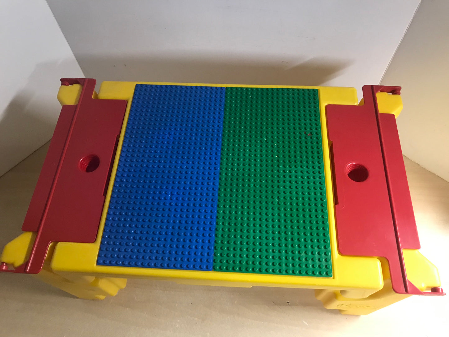 Lego Table By Lapper Folding Lap Table With Lego Storage Bins On Each Side Holds Regular Lego or Lego Duplo RARE