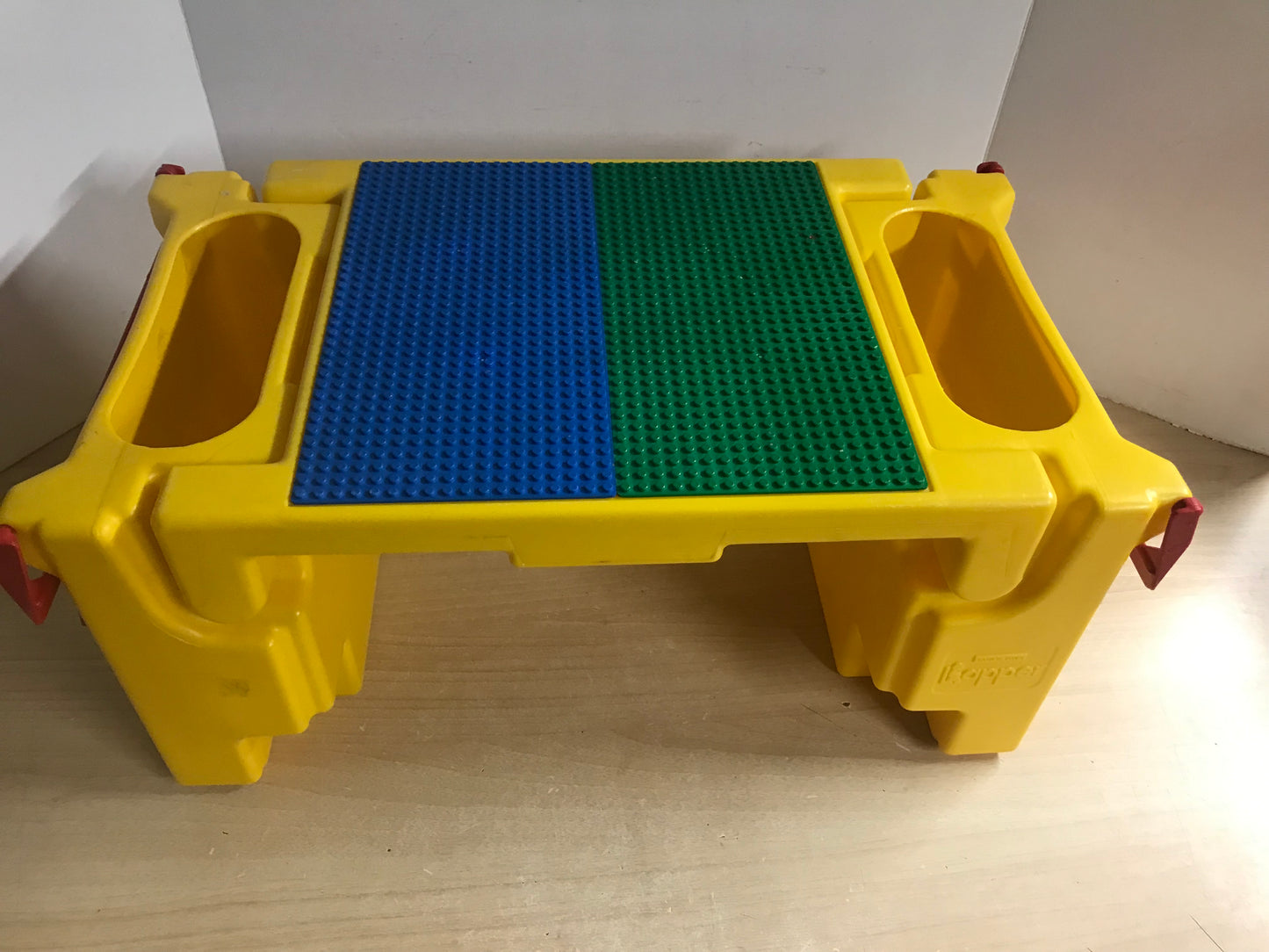 Lego Table By Lapper Folding Lap Table With Lego Storage Bins On Each Side Holds Regular Lego or Lego Duplo RARE