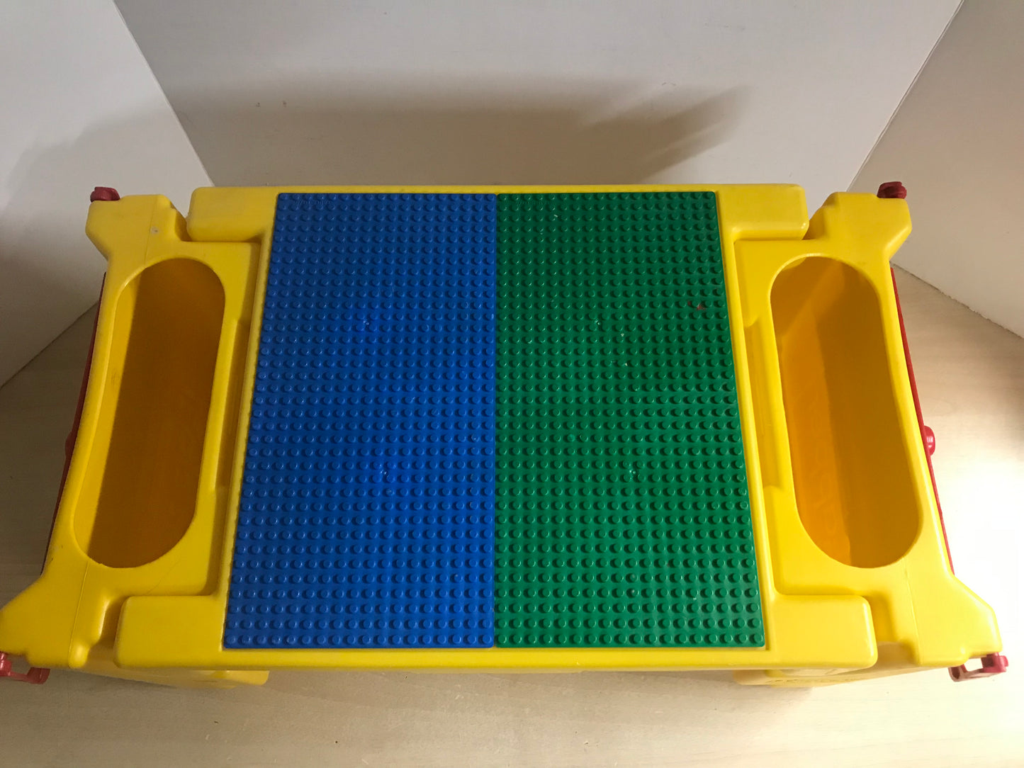 Lego Table By Lapper Folding Lap Table With Lego Storage Bins On Each Side Holds Regular Lego or Lego Duplo RARE