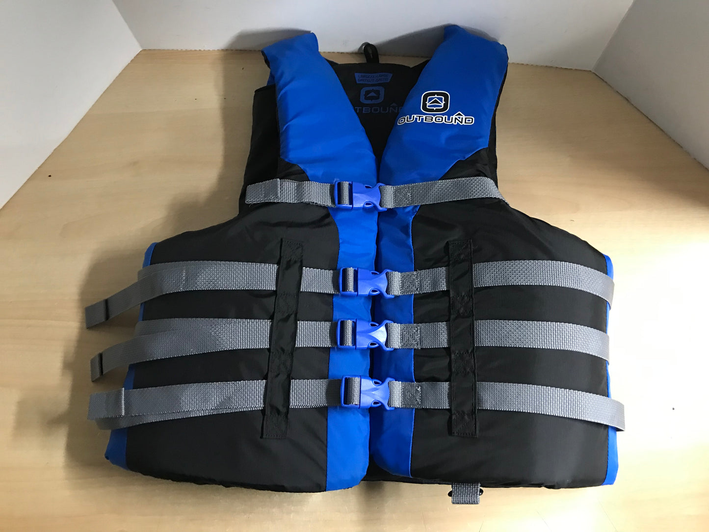 Life Jacket Adult Size Large- X Large Outbound  Blue Black New Demo Model