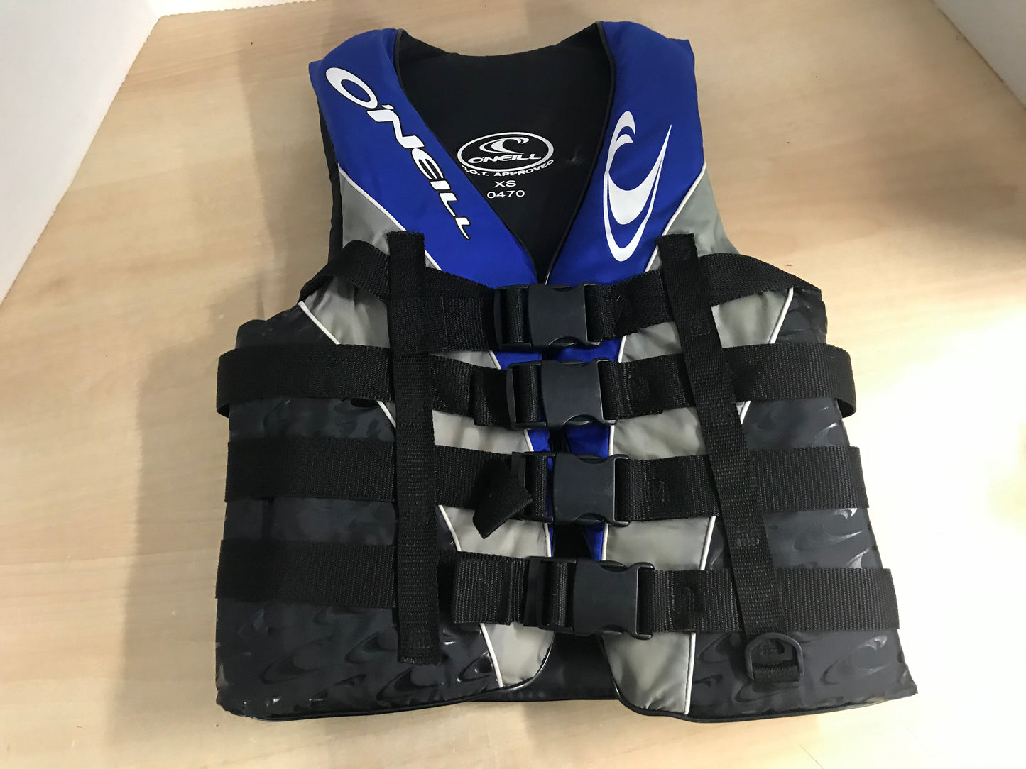 Life Jacket Adult Size X Small Oneill Black Blue Excellent As New