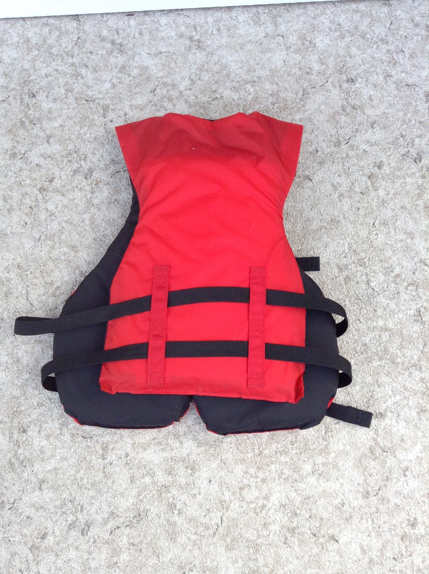 Life Jacket Adult Universal One Size 90-200 lb Adjustable Mustang Survival Black Red New Demo Model