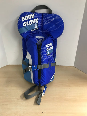 Life Jacket Child Size 30-60 Lb Body Glove Blue White New Demo Model