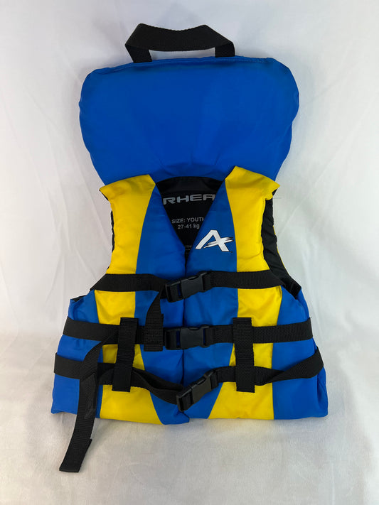 Life Jacket Child Size 60-90 Lb Youth AirHead Blue Red Excellent