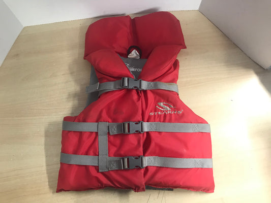 Life Jacket Child Size 60-90 Stearns Red Grey
