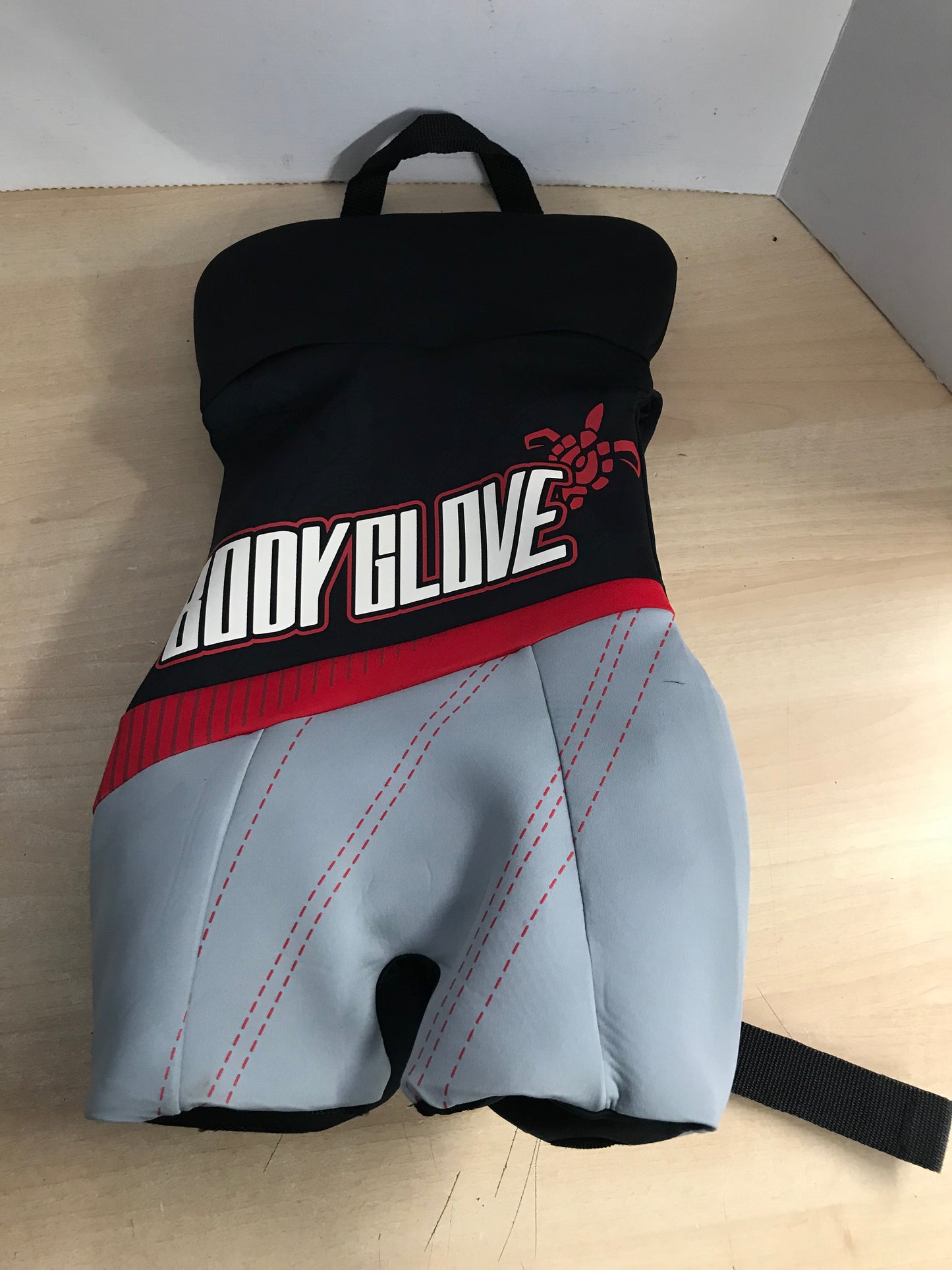 Life Jacket Child Size 60-90 lb Youth Body Glove Neoprene Grey Black Red Excellent