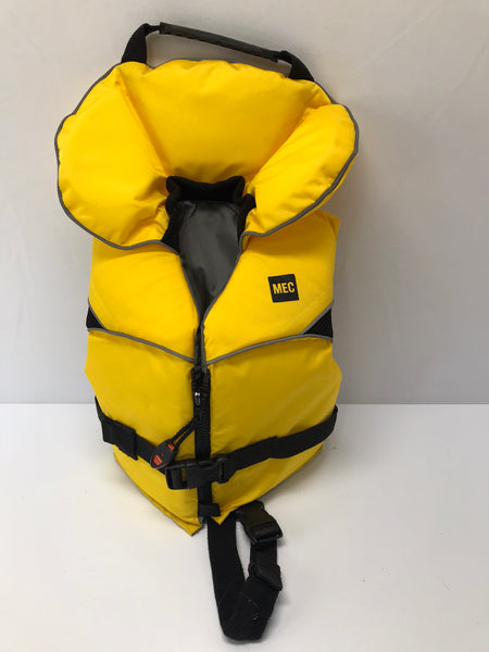 Life Jacket Infant Child Size 20-30 lb MEC Yellow Black New Demo Model