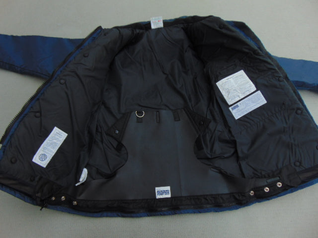 Life Jacket Adult Fishing Mustang Survival Coat Men's Size Medium New Demo Model Navy Blue