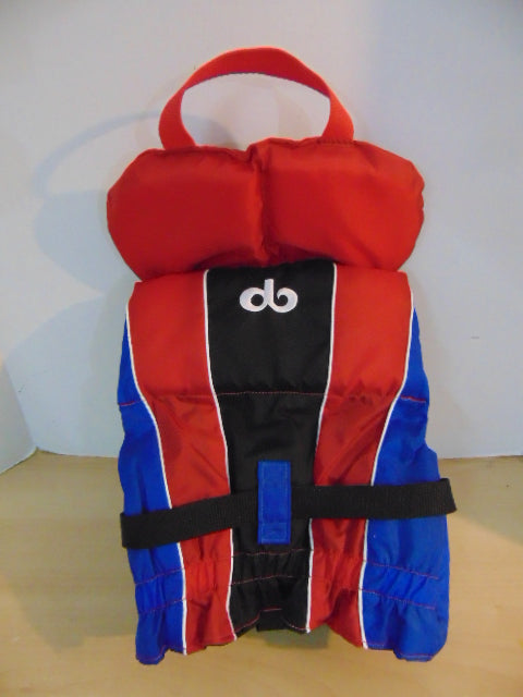 Life Jacket Child Size 20-30 Lb Infant Defiant New Demo Model Red Blue
