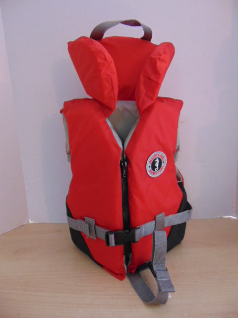 Life Jacket Child Size 30-60 Lb Mustang Survival Red Grey New Demo