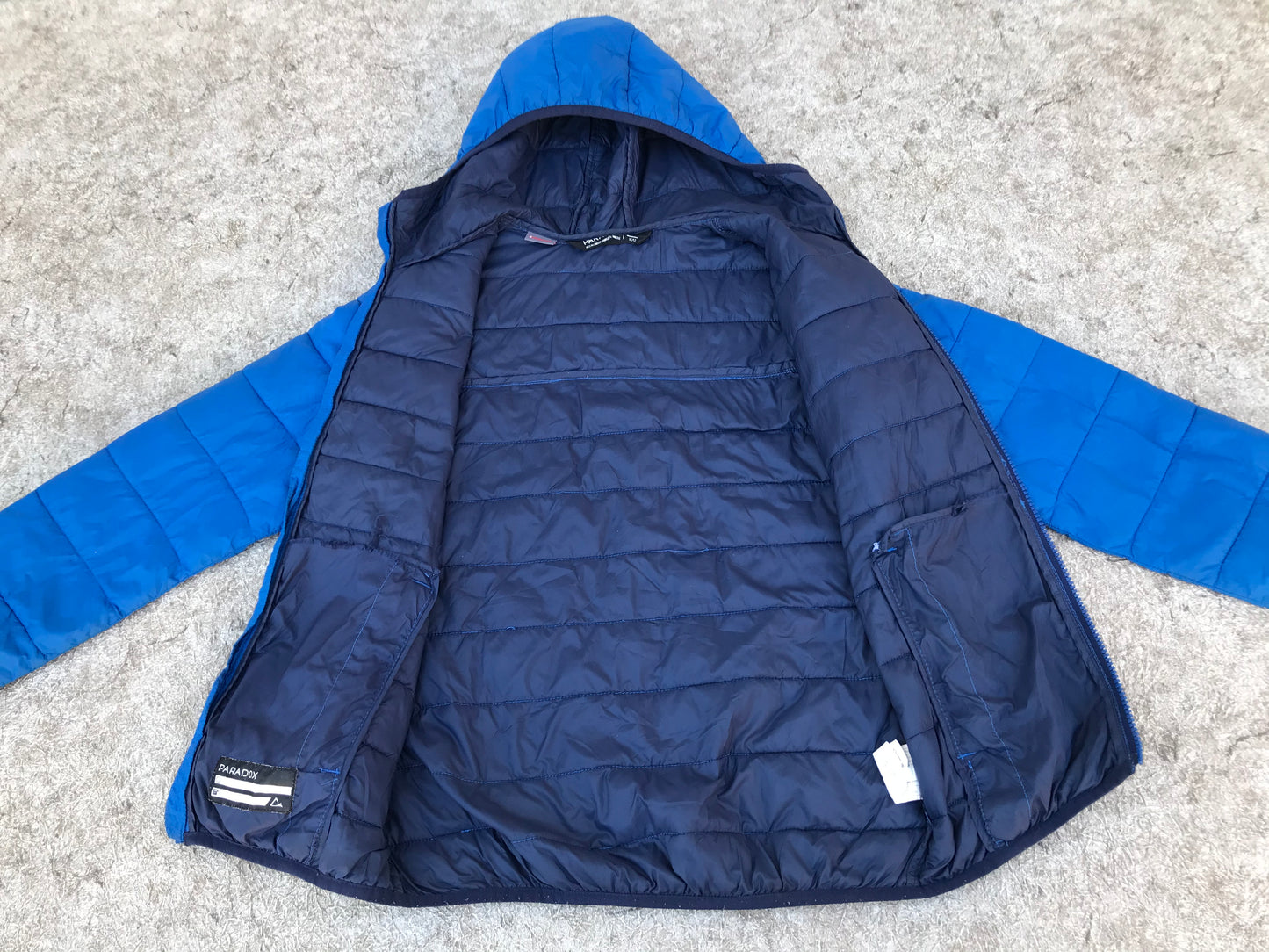 Light Coat Child Size 7-8 Paradox Marine Blue Permaloft Puffer Packable Excellent