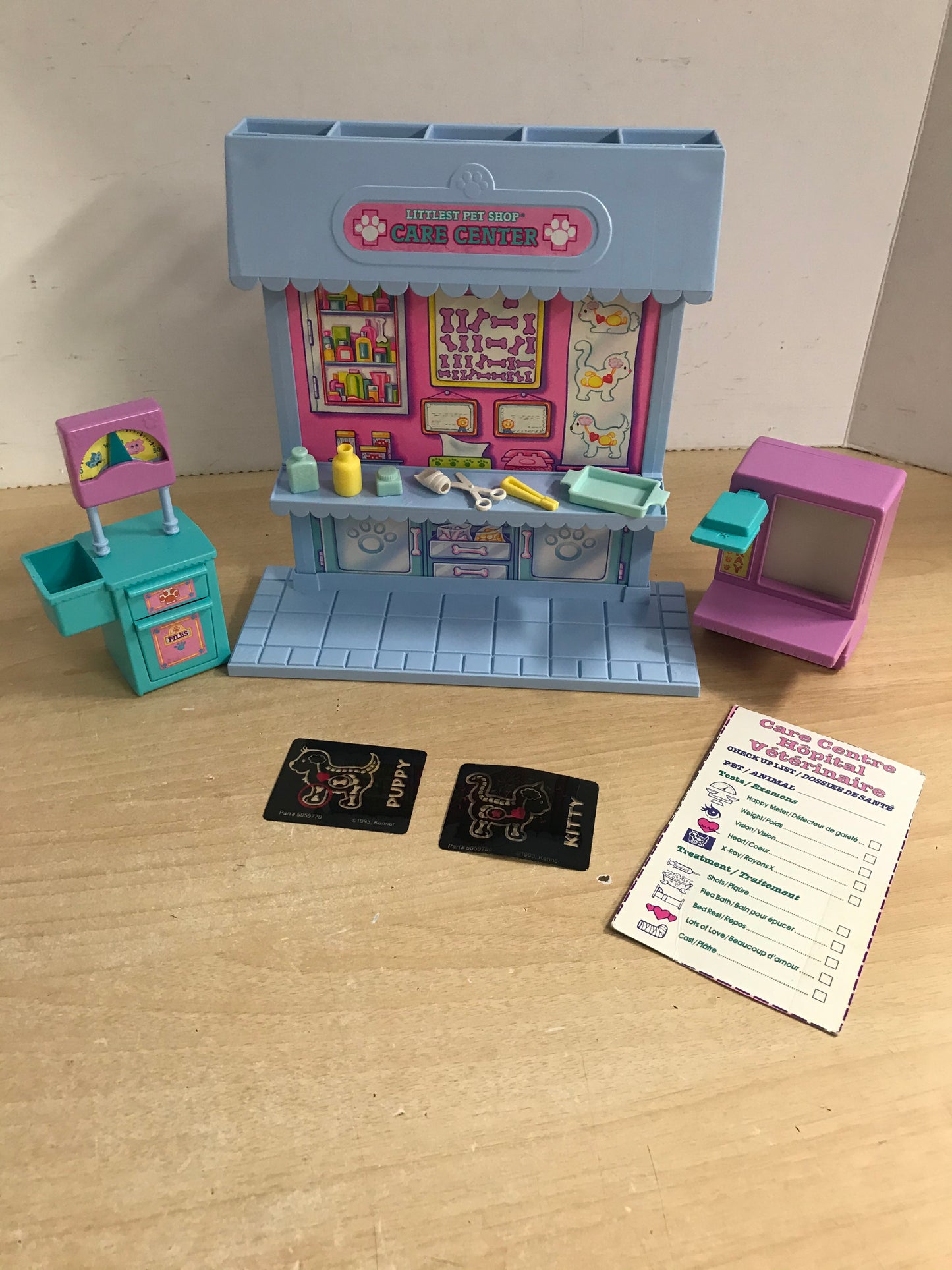 Littlest Pet Shop 1993 Vintage Pet Care Center Excellent RARE