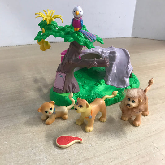 Littlest Pet Shop 1993 Vintage Zoo Lion Family Excellent RARE