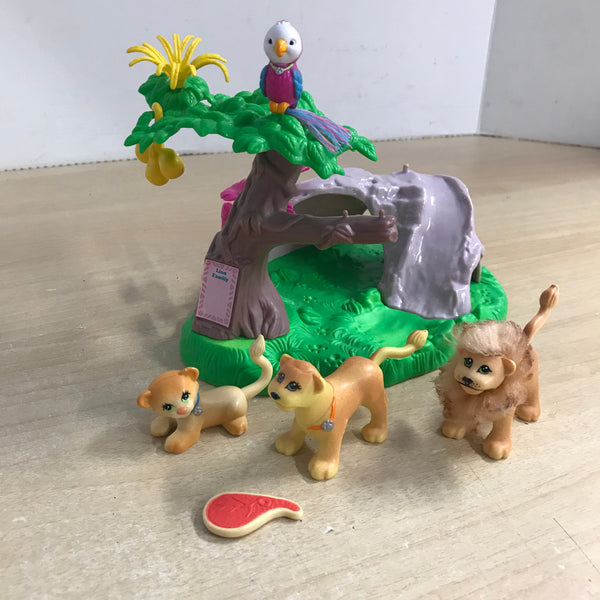 Littlest Pet Shop 1993 Vintage Zoo Lion Family Excellent RARE