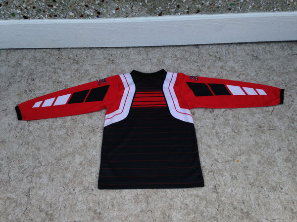 Motocross BMX Dirt Bike Jersey Child Size 4 Fox  Black Red Excellent