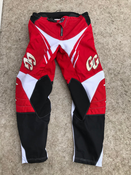 Motocross BMX Dirt Bike Pants Men's Size 36 inch Large Gas Gas Red Black As New