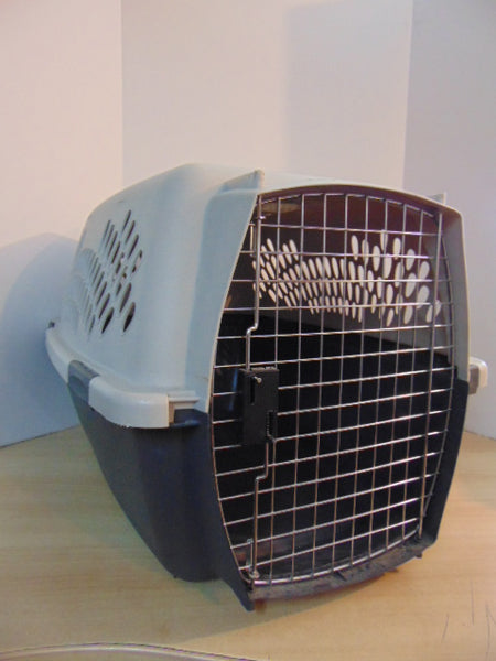 My Little Pet Shop Pet Crate Dog Kennel Pet Taxi Medium Grey Tan Up To  30 Lb 26x18x16 inch