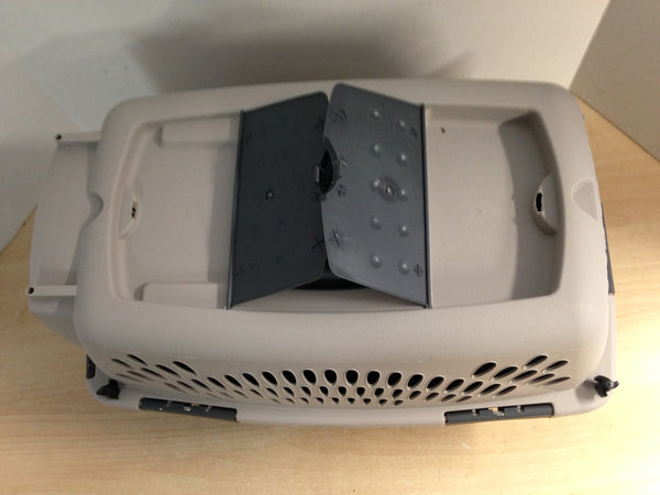 My Little Pet Shop Pet Crate Dog Cat Kennel Small Grey  Up To 15 Lb 20x11x13 inch