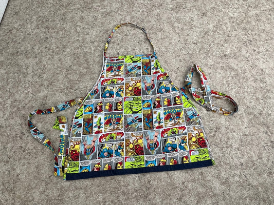 Marvel Comics Action Figures Cartoon Custom Apron Adult Size Made With Denim Jeans and Cotton Comic Material Can Be Used Either Side Amazing