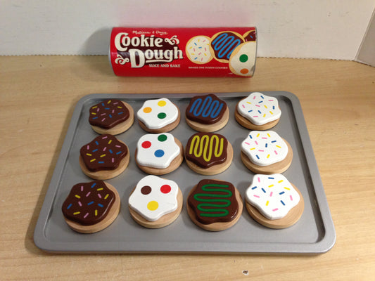 Melissa and Doug  Cookies Slice and Bake Play Wood Food Excellent As New