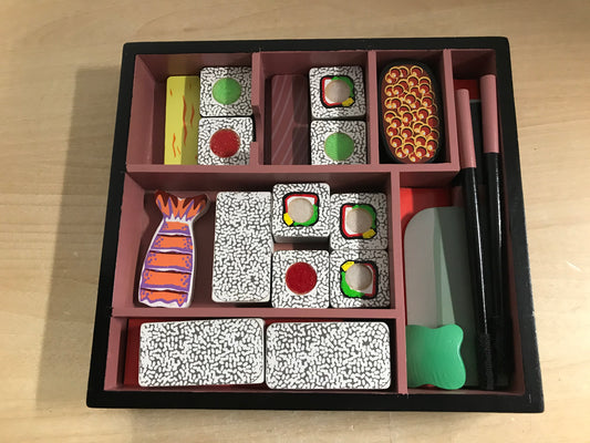 Melissa and Doug  Play Kitchen Wood Suchi Set Excellent