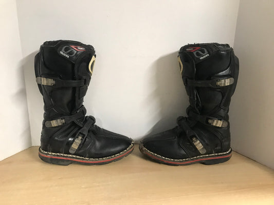 Motocross BMX Dirt Bike Bike Boots MSR Child Size 5 Black Multi Few Marks Some Wear PT 3440