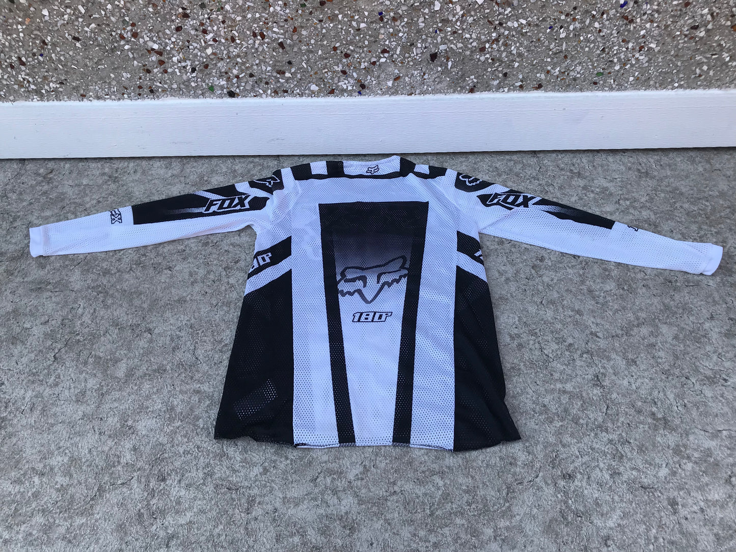 Motocross BMX Dirt Bike Child Size Junior 14 Fox DirtPaw Jersey White Black As New PT 3440