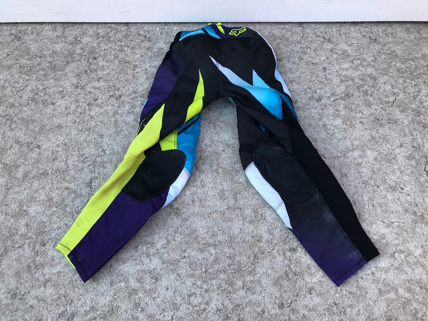 Motocross BMX Dirt Bike Child Size Junior 26 Inch Fox Racing Pants Blue Minor Wear Few Holes PT 3440