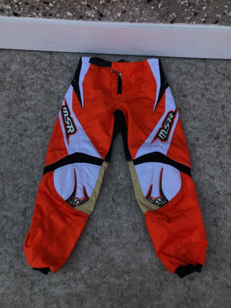 Motocross BMX Dirt Bike Child Size Junior 26 Inch MSR Pants Orange Black As New PT 3440