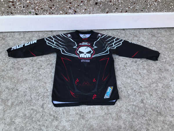 Motocross BMX Dirt Bike Child Size Medium 7-8 No Fear Jersey Black Red