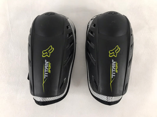 Motocross BMX Dirt Bike Elbow Guard Pads Child Size 6-8 Fox Titan Sport Black Grey Lime New Demo Model