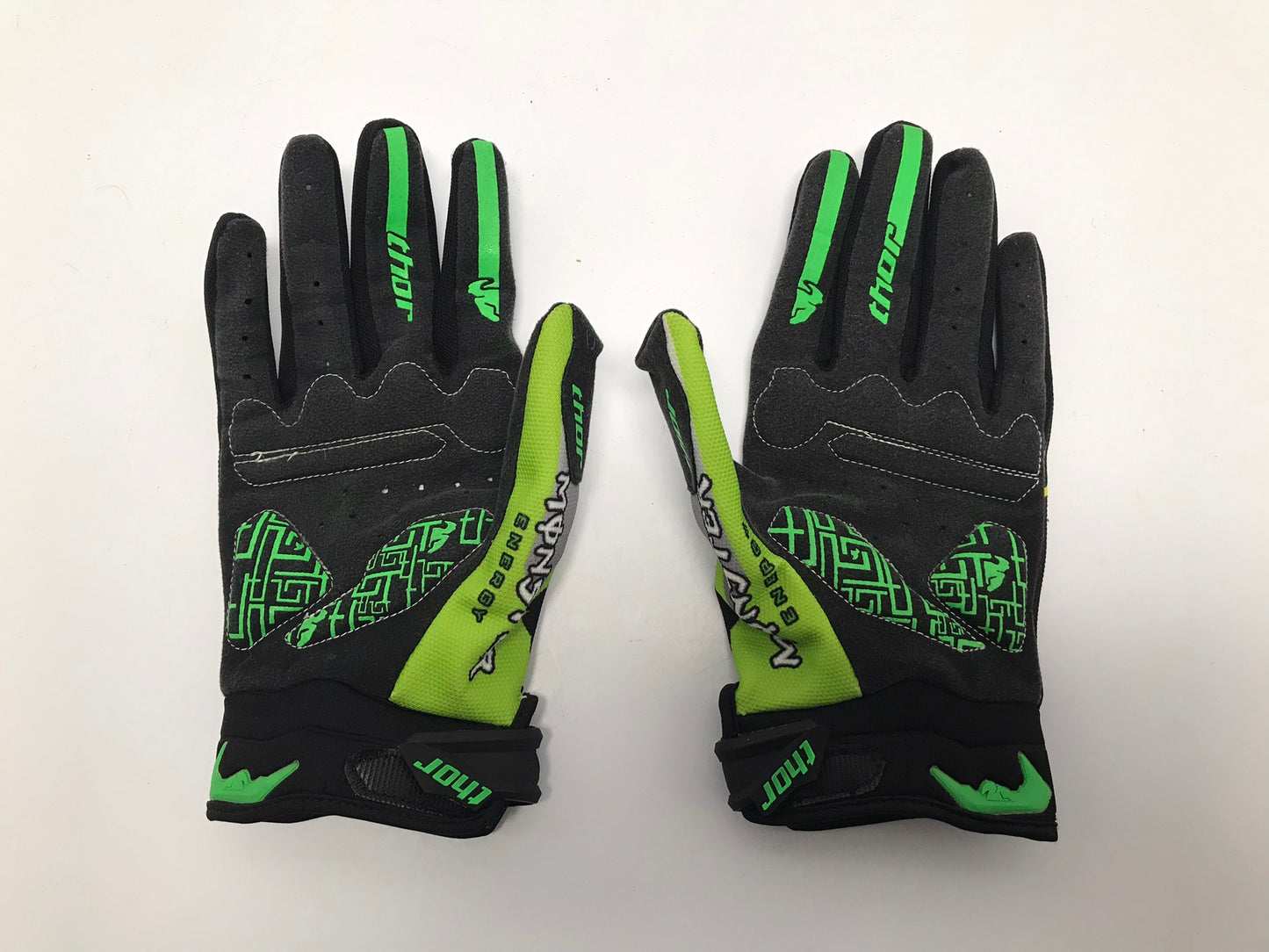 Motocross BMX Dirt Bike NEW Thore Men's Large Black Lime