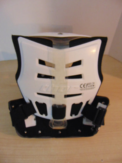 Motocross BMX Dirt Bike Chest Protector Child Size 7-9 Thor Sentinel White Black