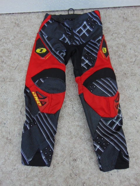 Motocross BMX Dirt Bike Pants Child Size 26 inch 10-12 Red Black As New