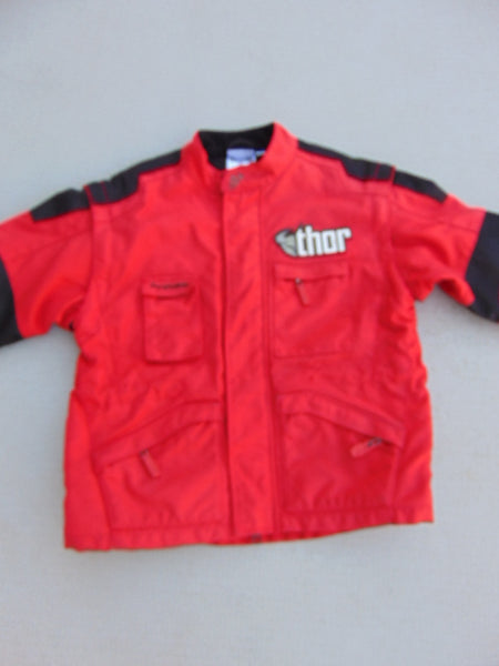 Motocross BMX Dirt Bike Coat Jacket Child Size Y Medium 8-10 Sleeves Zip Off  New Demo Model