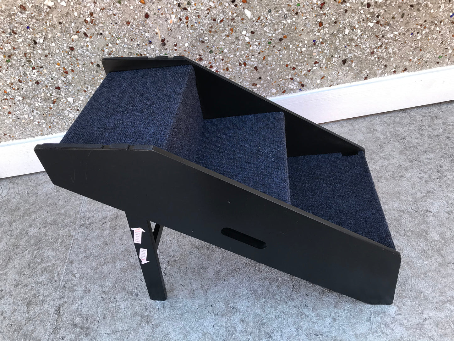 My Little Pet Shop Dog Pet Stairs Ramp 2 in 1 Stairs 20x28x14 inch Ramp 32x18x14 inch As New Black With Carpet