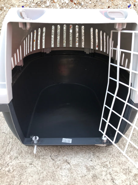 My Little Pet Shop Kennel Crate Travel Bed Puppy Cat Dog Small Up To 15 Pounds Grey As New